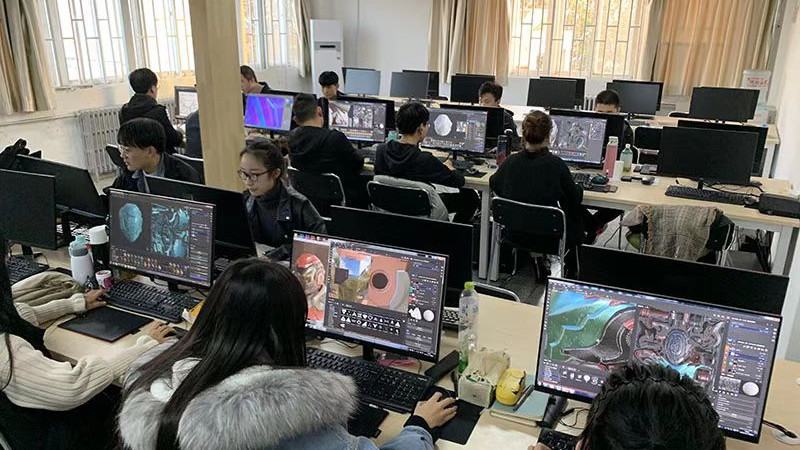 青岛华创春季高考培训教室